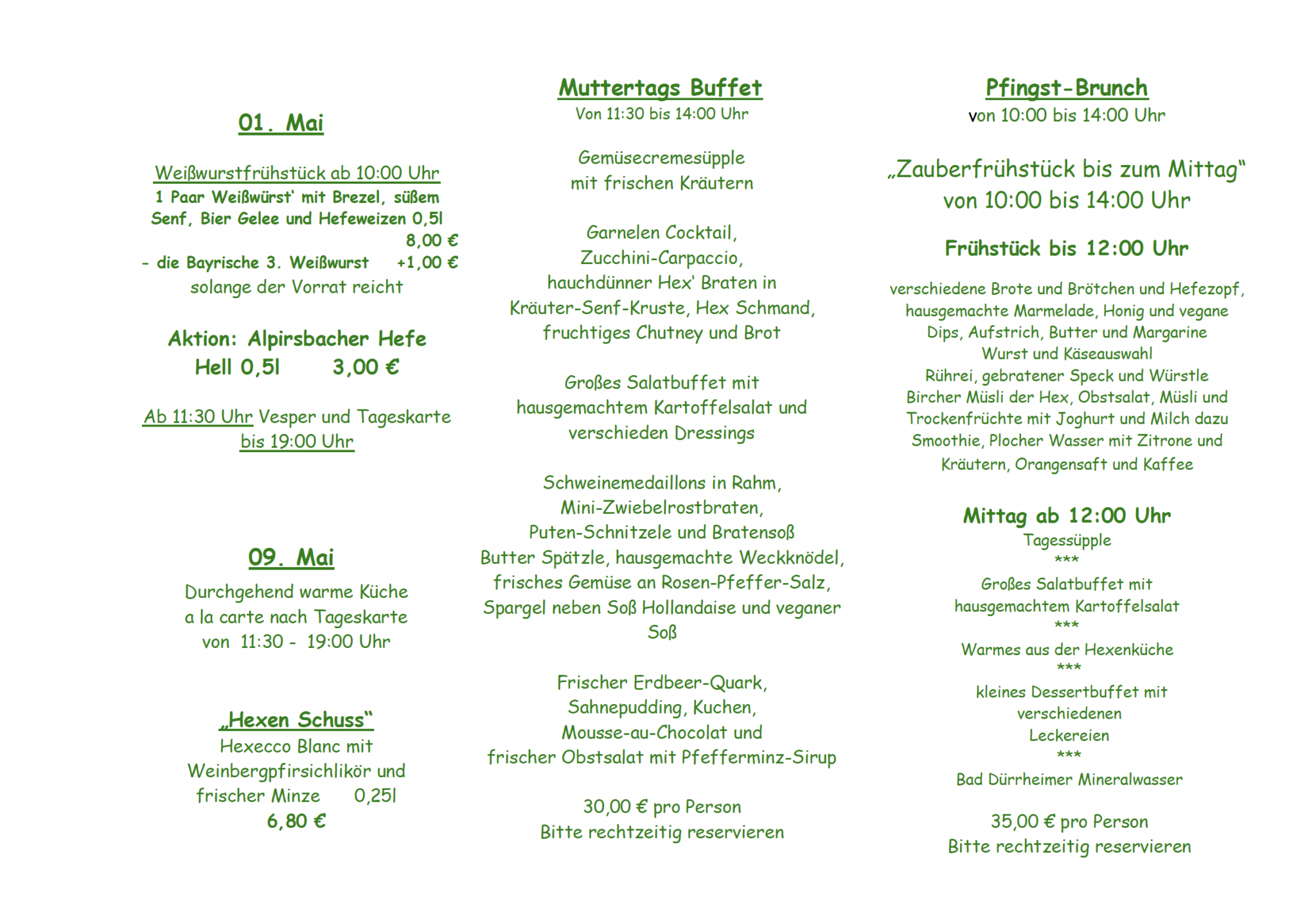 Kulinarischer Kalender – Kräuterhex